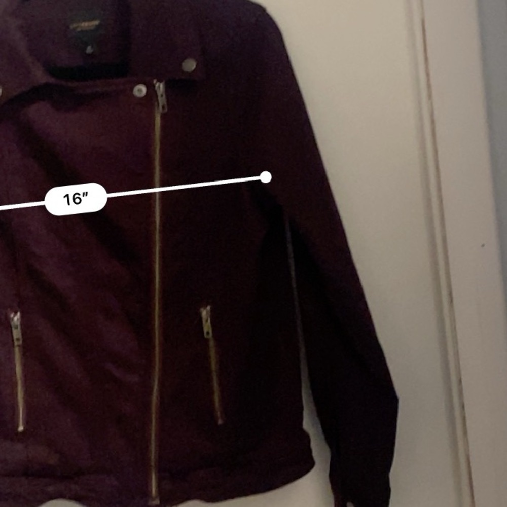 Liverpool | Women’s Medium | Denim Jacket | Stretch | Deep Burgundy Purple - Picture 11 of 16